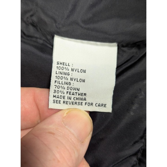 Puffer Vest Men's Medium Genuine Down Feathers Brown Camping Hiking Winter - Picture 7 of 11